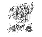 GE JBP79AB2AA body & drawer parts diagram