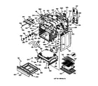 GE JBP85AB2AA body & drawer parts diagram