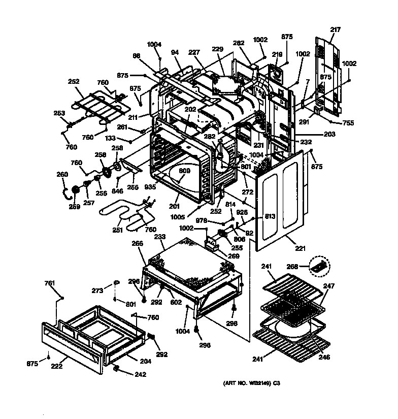 Body & drawer parts