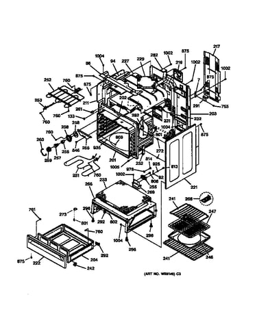 Body & drawer parts