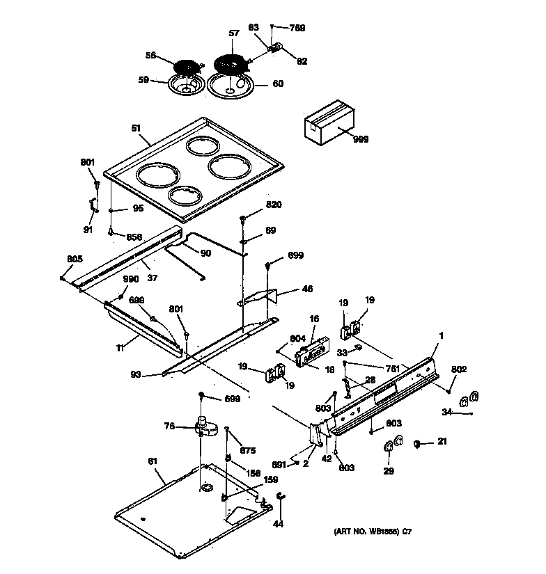 Control panel & cooktop