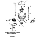 GE WPSE3120Y1WW suspension, pump & drive components diagram