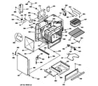 GE JSP34BW3BB body & drawer parts diagram