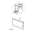 GE JKP85BA3BB microwave control panel & door diagram
