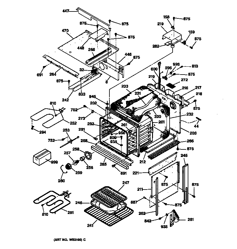 Oven body parts
