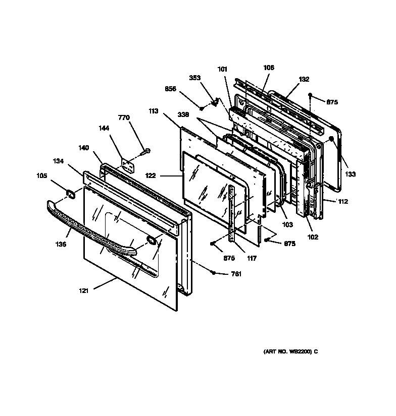 Oven door