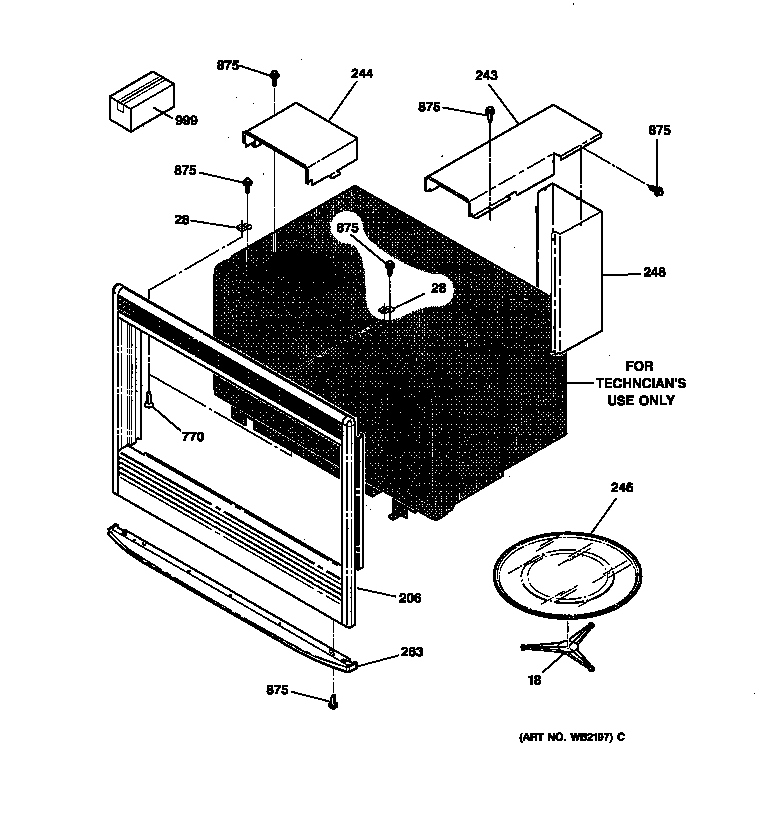 Microwave inclosurer
