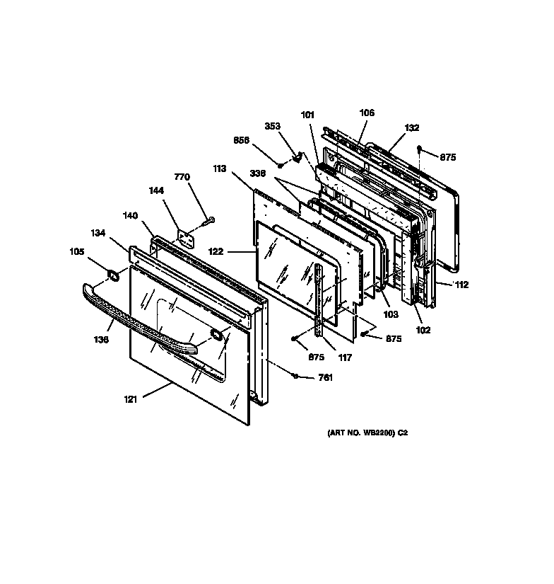 Oven door