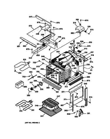 Oven body parts