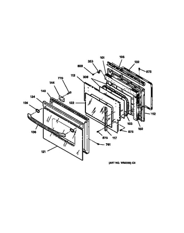 Oven door
