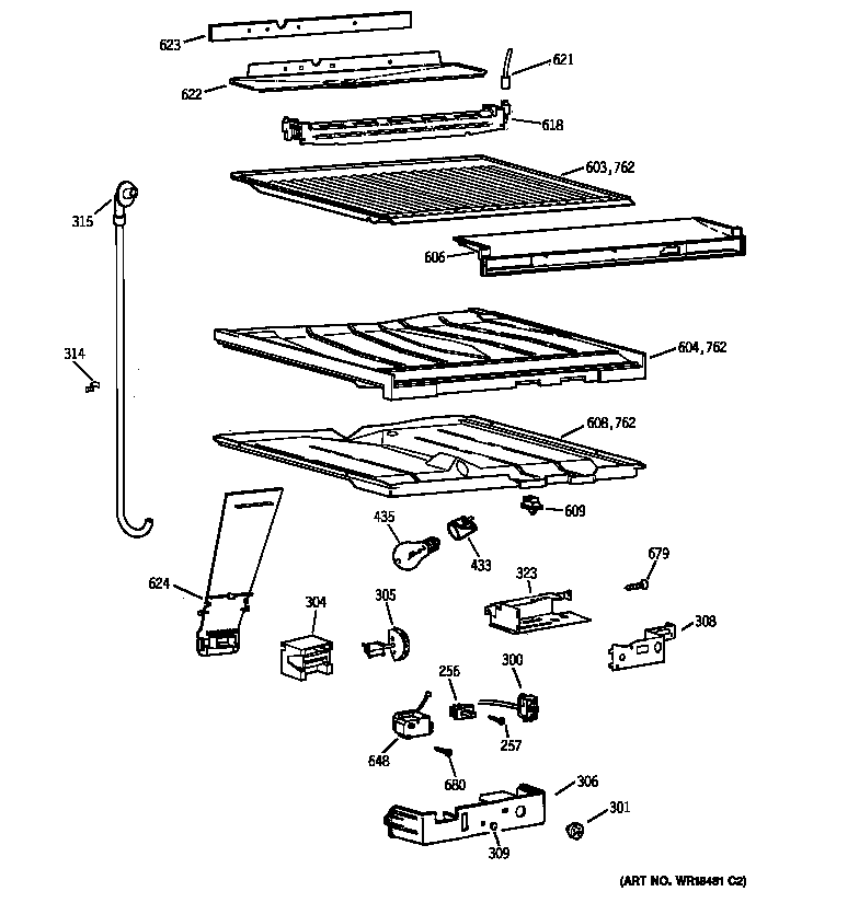 Compartment separator parts