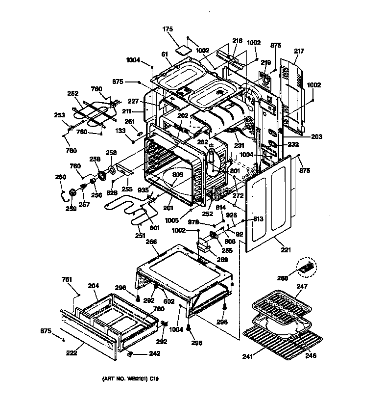 Body & drawer parts