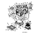 GE JBP85WB1WW body & drawer parts diagram