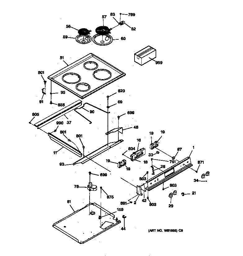 CONTROL PANEL & COOKTOP