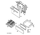 GE JBS03C1WH door & drawer parts diagram