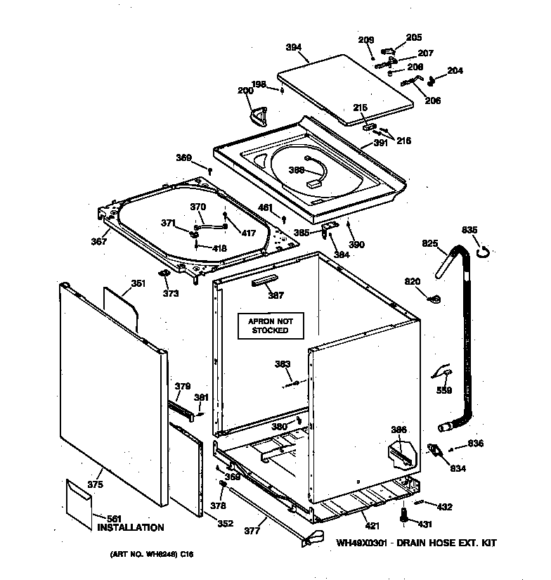 CABINET, COVER & FRONT PANEL