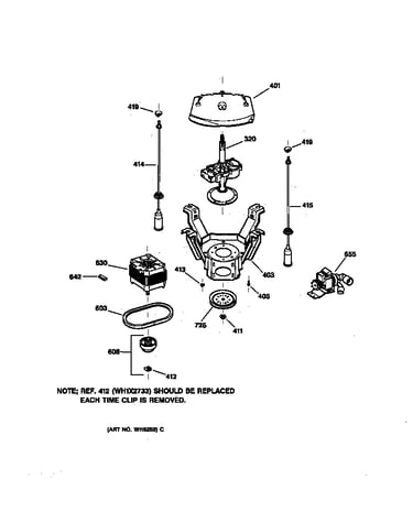 Suspension, pump & drive components