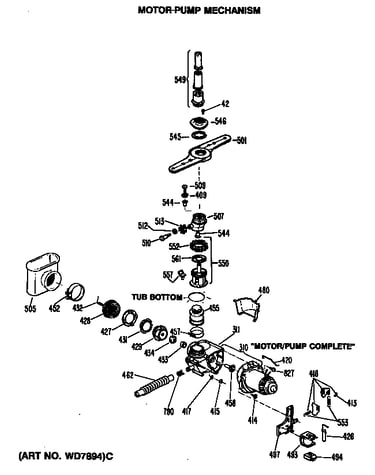 Motor-pump mechanism