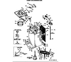 GE WWA8620RBL cabinet and suspension asm. diagram