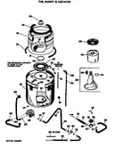 Tub, basket & agitator