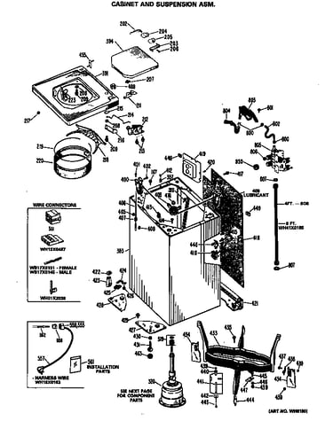 Cabinet and suspension asm.