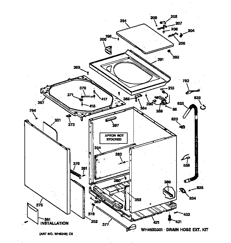Cabinet, cover & front panel