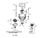 GE YISR309JTBAA suspension, pump & drive components diagram