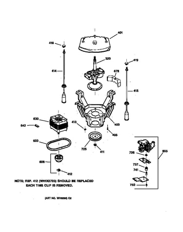 Suspension, pump & drive components
