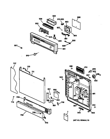 Escutcheon & door assembly