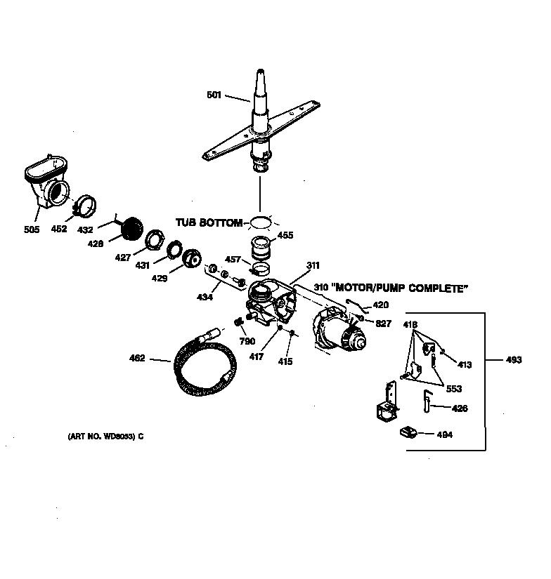 Motor-pump mechanism