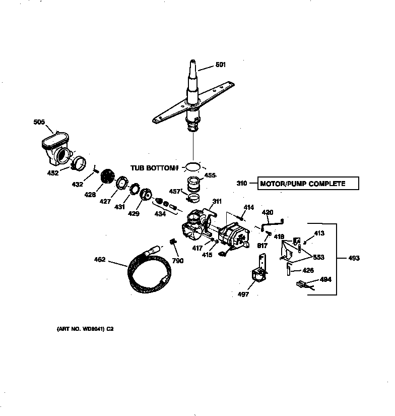 Motor-pump mechanism