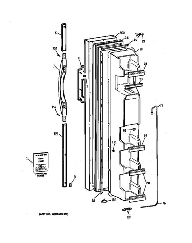 Freezer door