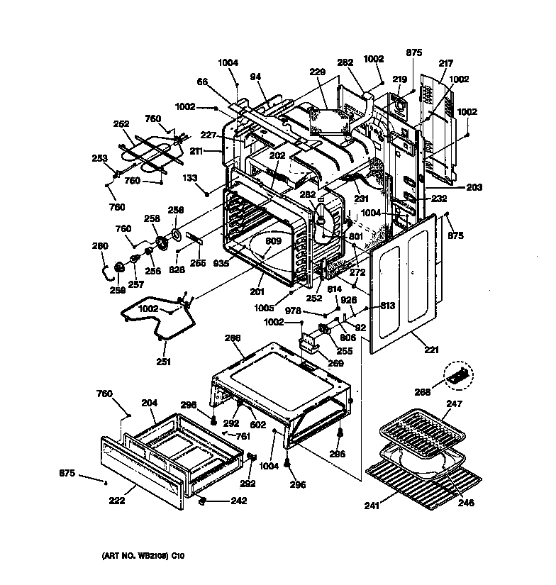 Body & drawer  parts