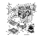 GE JB940WB1WW body & drawer parts diagram