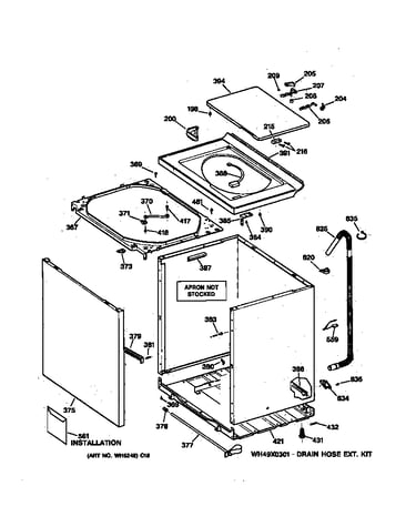 Cabinet, cover & front panel
