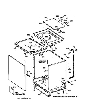 Cabinet, cover & front panel