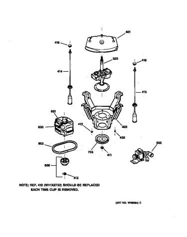 Suspension, pump & drive components