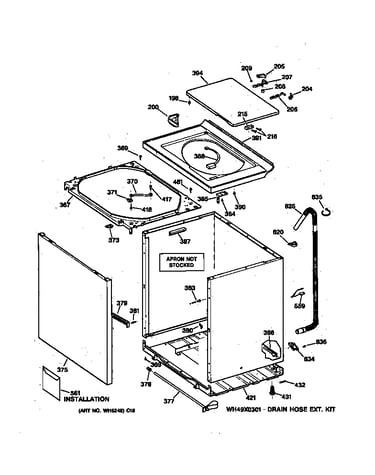Cabinet, cover & front panel