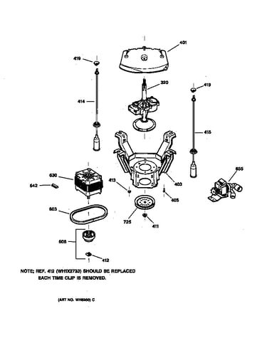 Suspension, pump & drive components