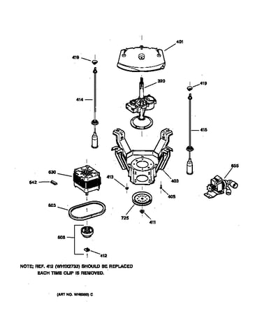 Suspension, pump & drive components