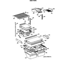 GE TBX19PATMRBB shelf parts diagram