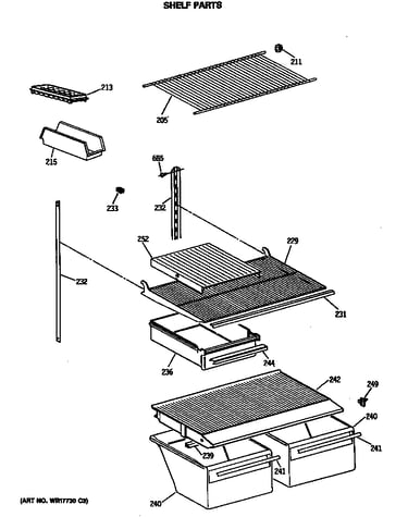 Shelf parts