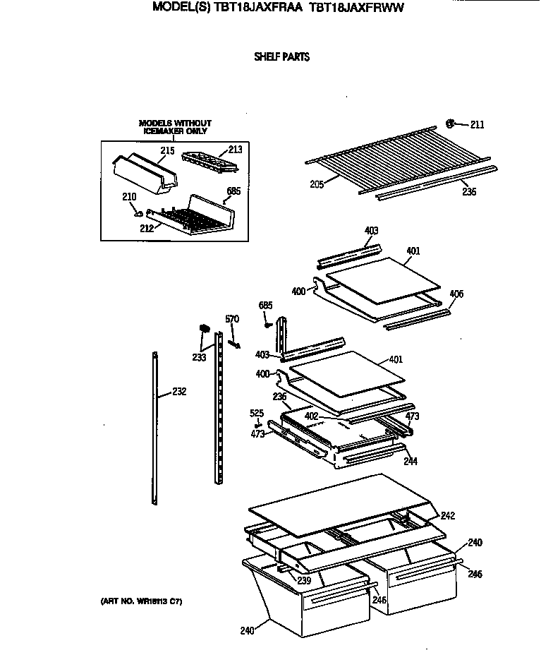 Shelf parts