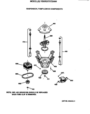 Suspension, pump & drive components