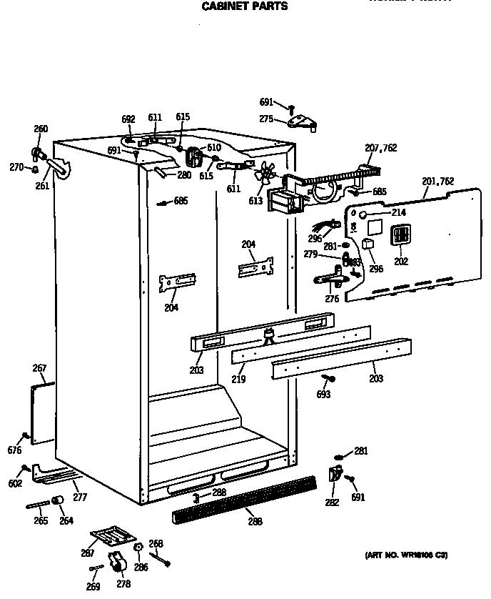 Cabinet parts