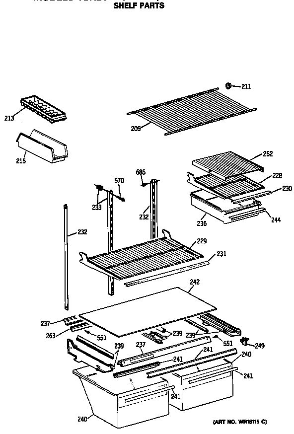 Shelf parts