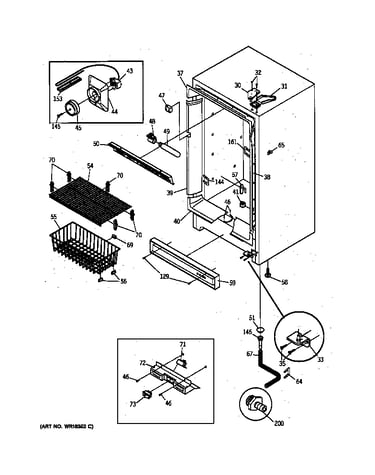 Cabinet, controls & shelves