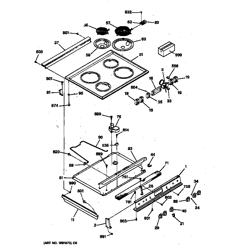 CONTROL PANEL & COOKTOP