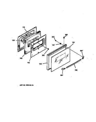 Oven door