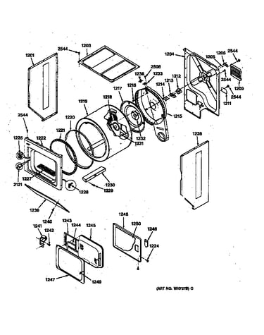 Dryer - cabinet, drum & heater